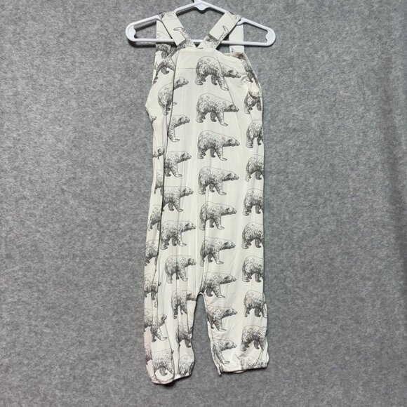 Kate Quinn One Piece 2T Romper Bamboo Bears White Jumpsuit - Picture 2 of 5